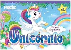 Kit Maleta de Pintura 24 peças Unicórnio