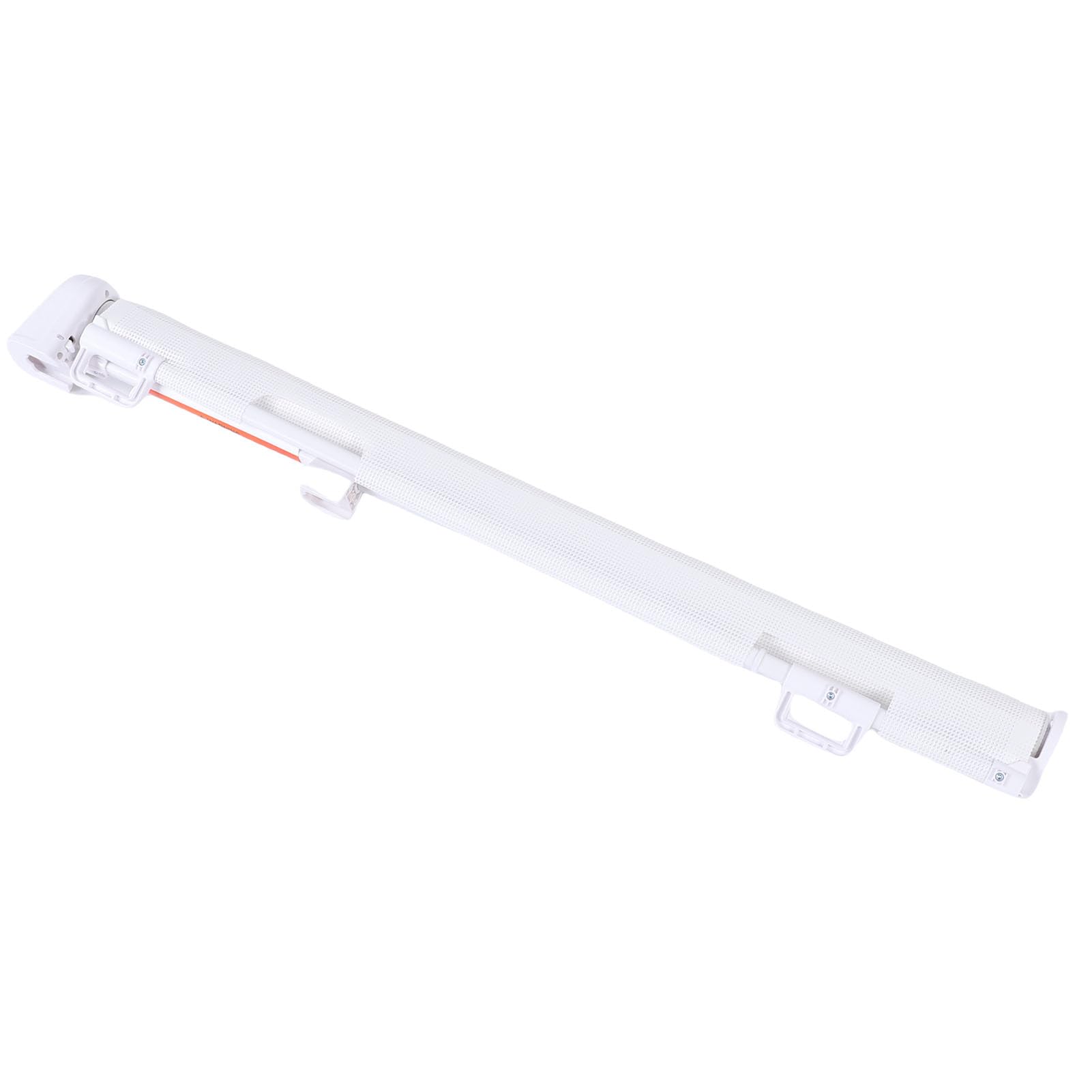 Jeffergarden Cancello per Cani Retrattile, PVC ABS PC POM Mesh Cancello di Sicurezza per Animali Domestici Si Estende Fino a 140 Cm di Larghezza e 86 Cm di Altezza, Barriera a Prova di Bambino per