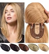 JGS1996 Hair Toppers for Women Real Human Hair Extension 100% Remy Hair Pieces No Bangs 150% Dens...