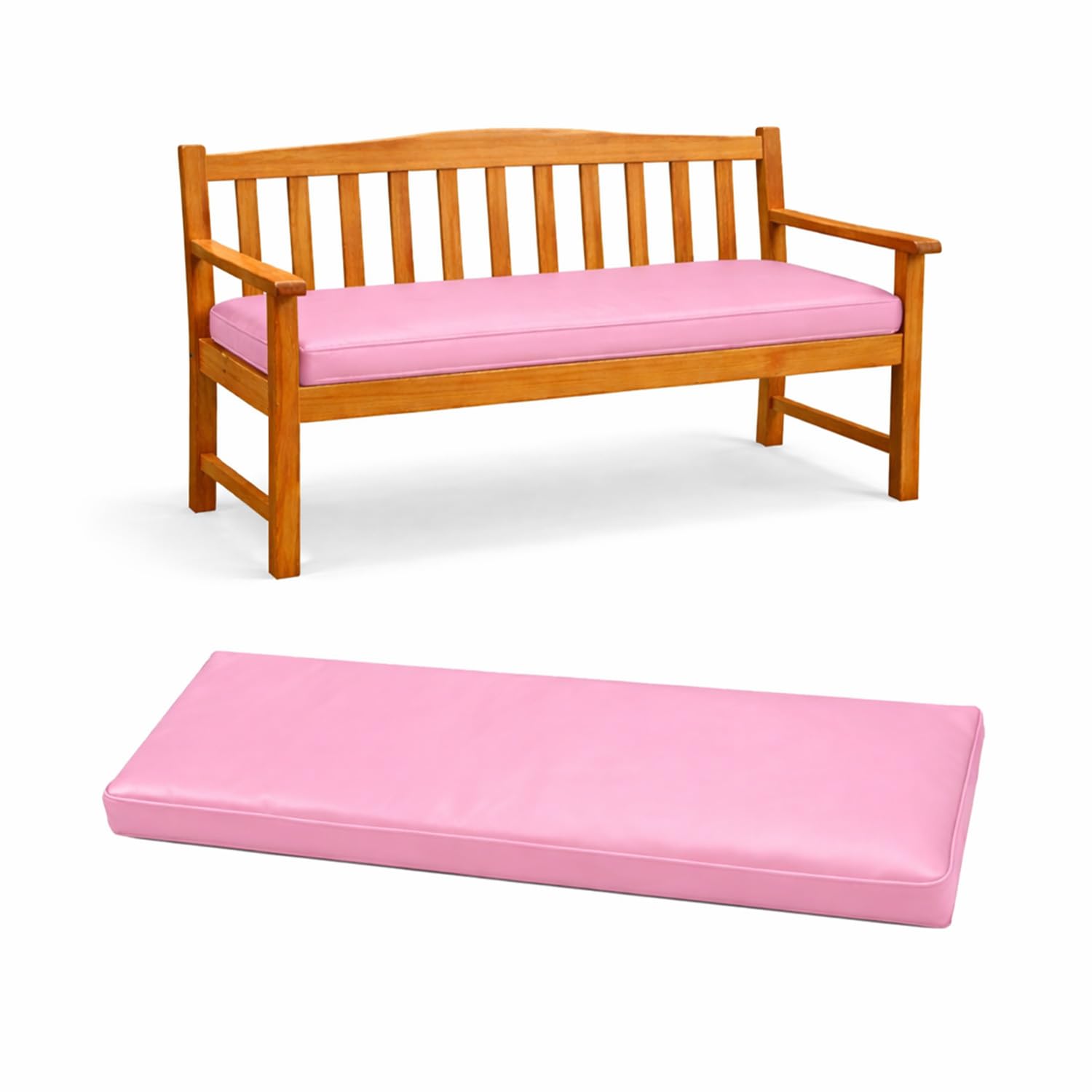 Coussin de banc d'extérieur imperméable et déhoussable antidérapant