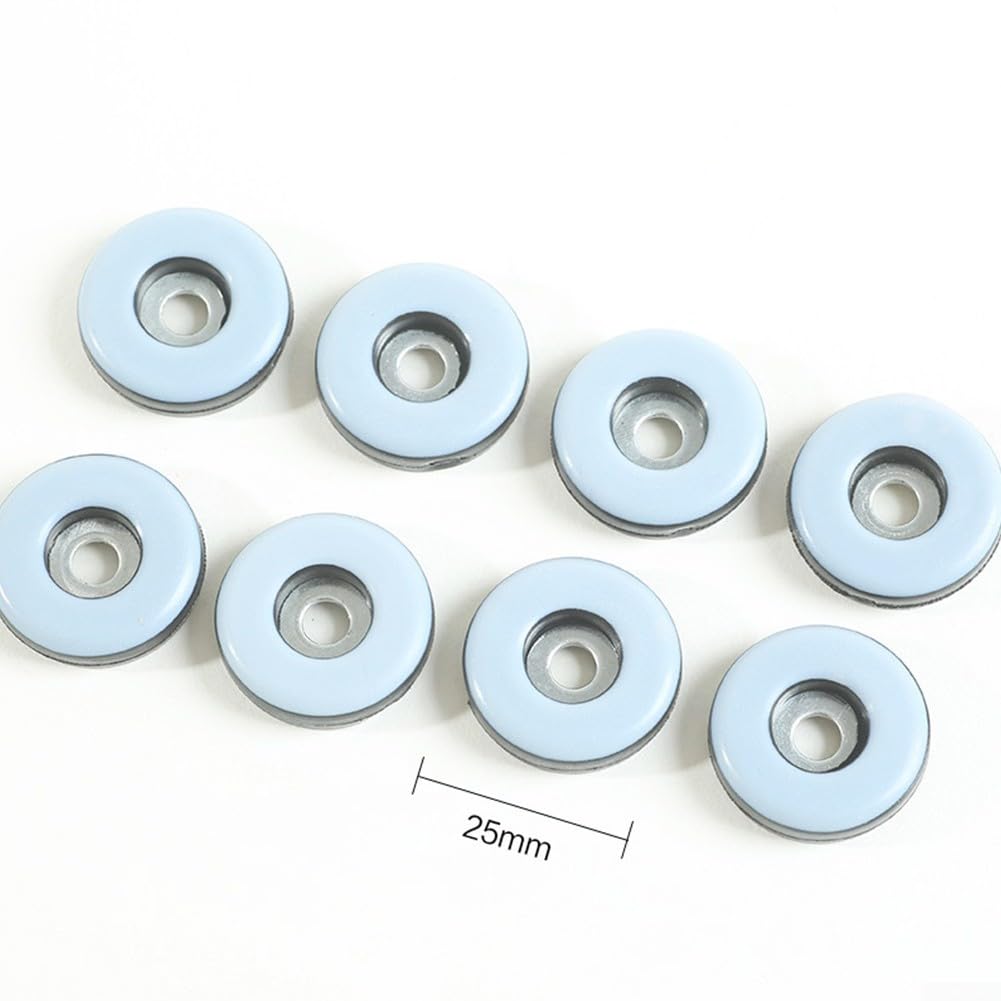 LouMaxx Teflon glijders om te schroeven, PTFE stoelglijders, 25 x 25 mm, effectieve bescherming voor meubels en vloeren, set van 20 meubelglijders Teflon voor moeiteloos glijden op tapijt en vloeren