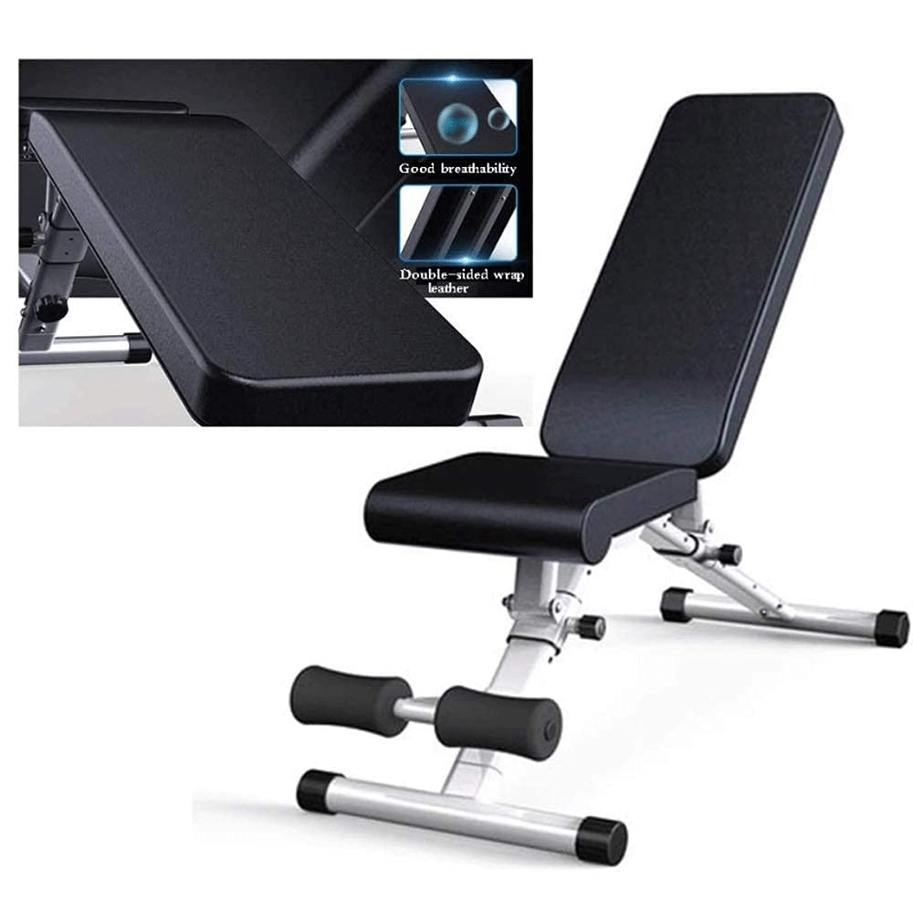 AYCDL Weight Bench Gym Equipment Exercise Sit Up Bench Adjustable Weight Bench,Fitness Training Weight Bench Body Workout, Backrest/Seat,Multifunctional Adjustable Dumbbel