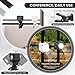 Aiffoto LED Camera Video Light Kit, 800mAh Mini Cube Lights Portable Photography Conference Fill Lighting, with Cold Shoe Mount Clamp Mount and Diffuser (White)