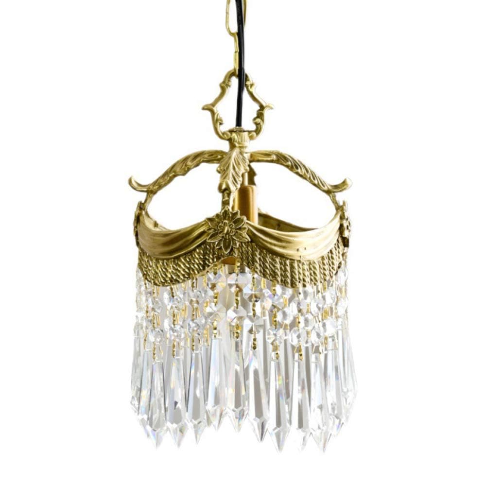 Lámparas colgantes de cristal vintage francesas, accesorios de iluminación colgantes de latón, lámpara colgante, lámpara colgante for cocina, isla, dormitorio, comedor, cafetería