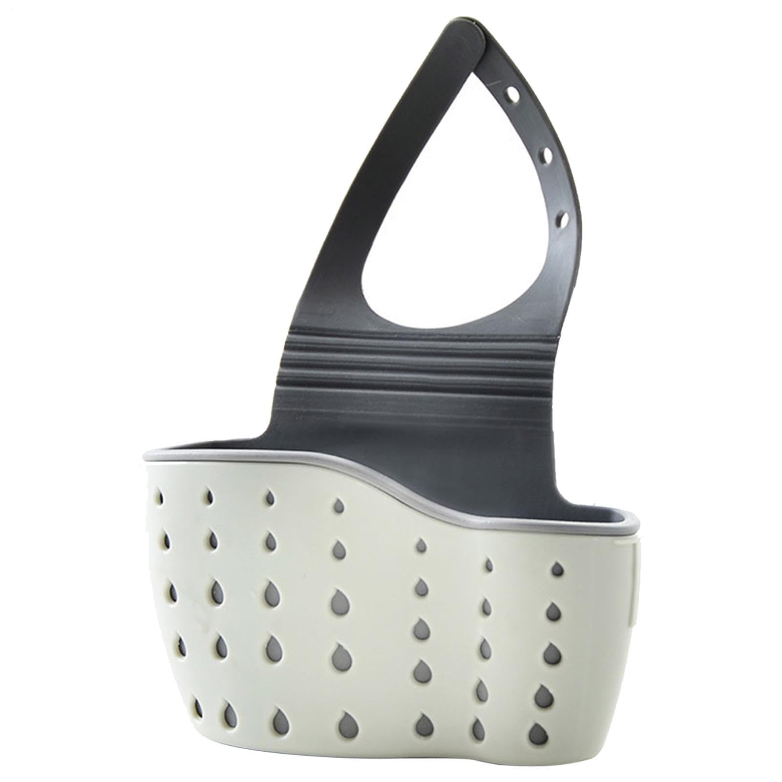 Hanging Faucet Caddy Rubber Double Layered Sink Sponge Holder for Kitchen Portable Organizer Brush Soap and Towel