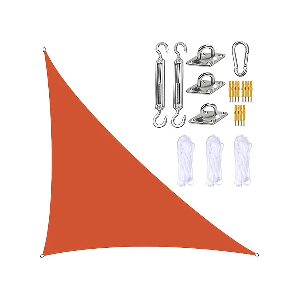 Voile d'ombrage triangulaire pour repas sur terrasse et activités en extérieur