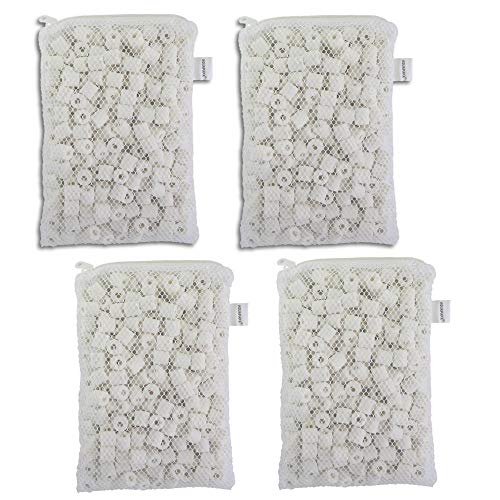 Aquacity8482; Premier Bio Ceramic Rings in Media Bag for Aquarium Fish Canister Filter (4 Bags (4 Lb Aquacity8482; Premier Bio Ceramic Rings in Media Bag for Aquarium Fish Canister Filter (4 Bags (4 Lb