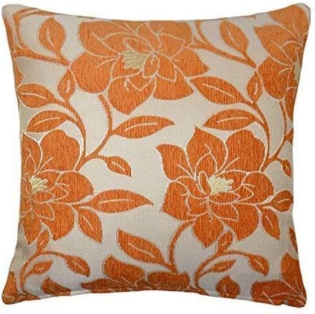 orange patterned cushions