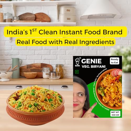 Image of GENIE FOOD READY TO EAT VEG BIRYANI READY IN 5 MIN (pack of 2)