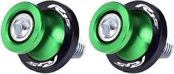 Motorcycle 6mm CNC Swing Arm Spool Slider Bracket Screw Compatible with YZF-R15 YZFR15 YZF R15 V3 V4 2022-20166mm Green