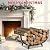 Kendane 30“ Firewood Rack Outdoor and Indoor, Compact Firewood log Storage & Holder, Stable Log Holder with Reinforced Steel Frame, Waterproof Rustproof Wood Pile Storage Rack for Fireplaces/Camping.