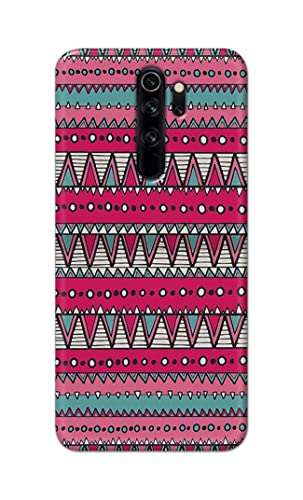 Image of Printed Hard Back Cover Case for Mi Redmi Note 8 Pro Back Cover (Geometric Vintage Pattern) -1803