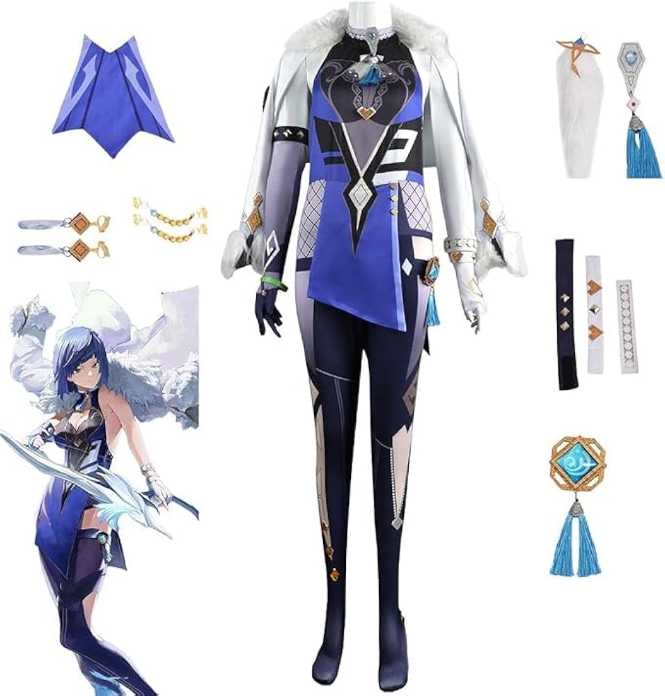 Amazon.co.jp: [XXWTT] 原神 周辺 夜蘭 コスプレ衣装 ウィッグ