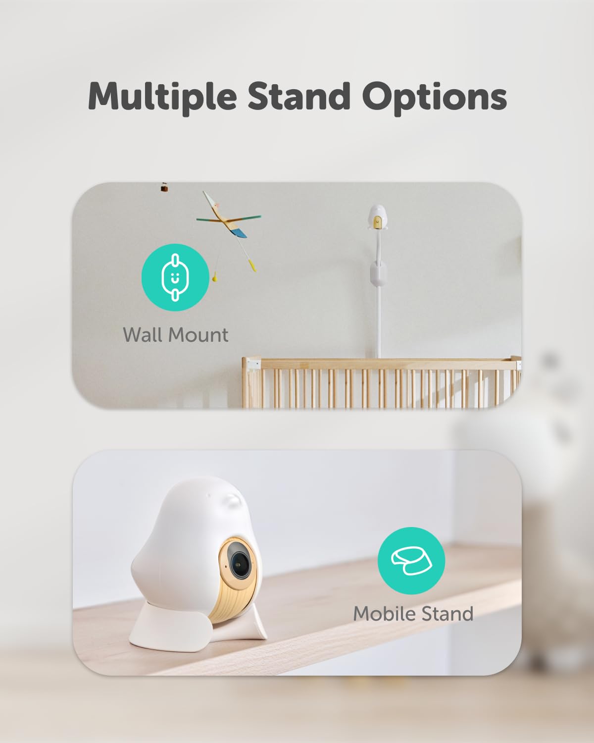 CuboAi Smart Baby Monitor 3 Wall Mount Set