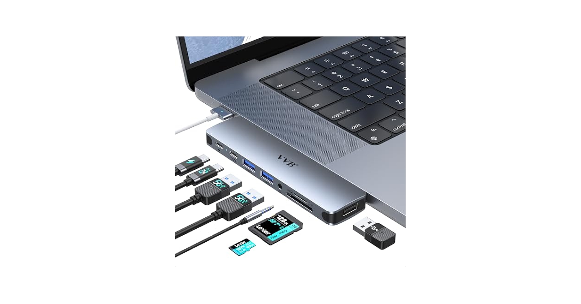 MacBook シルバー USB-Cポート　m1 M1 MacBook Air、左USB Cポートx2を補う｜安井清一郎