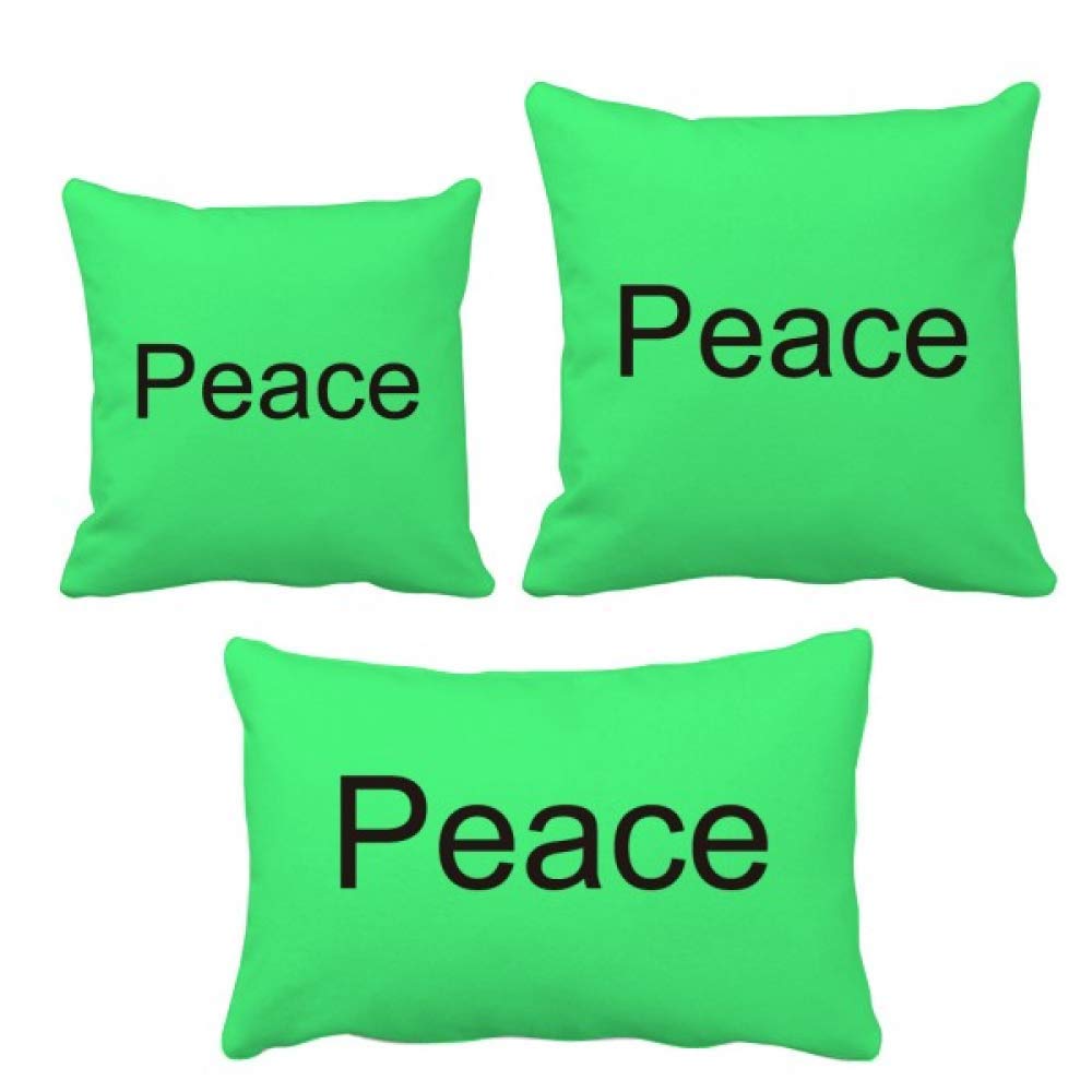 Paix parure de coussin avec message inspirant pour votre foyer