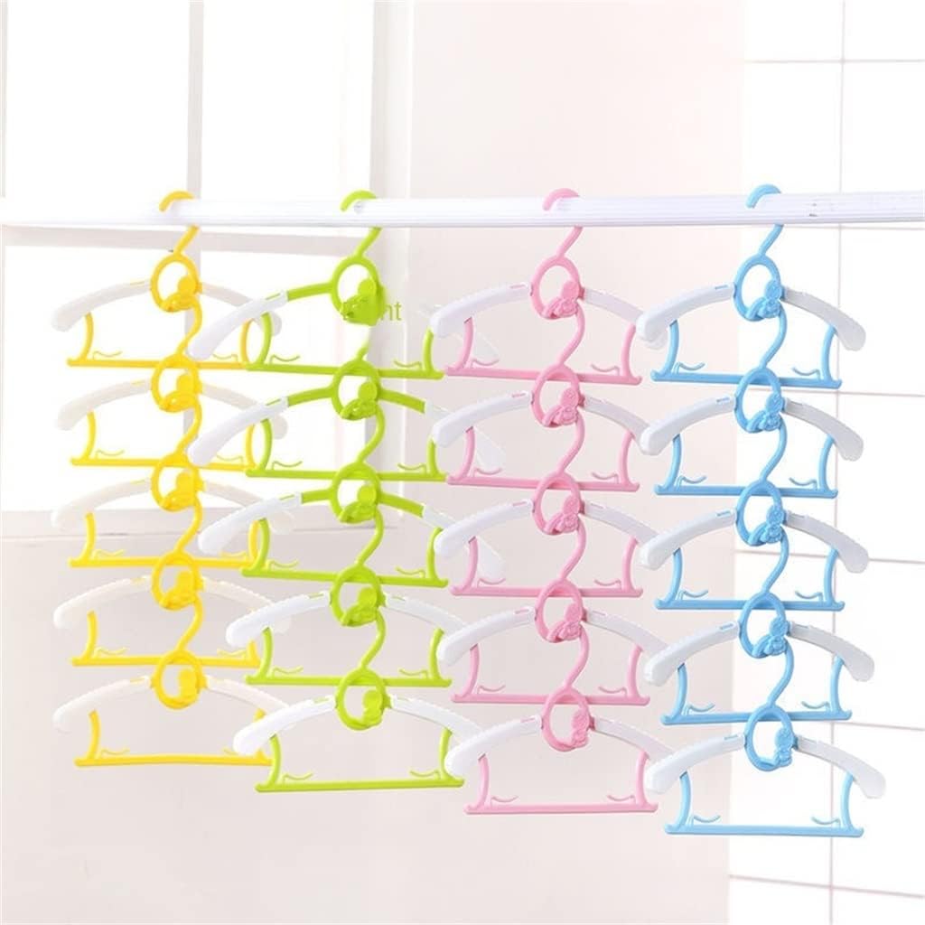 5/10/20Pcs Clothes Hanger Flexible Racks Clothing Display Kids Hangers Coats Organizer(20pc)