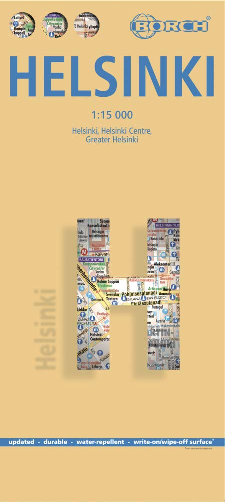 Helsinki: Helsinki, Helsinki Centre, Greater Helsinki (Borch Map)