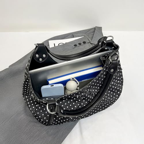 Bolso Tote de Lunares Estilo Y2K para Mujer miniatura 4