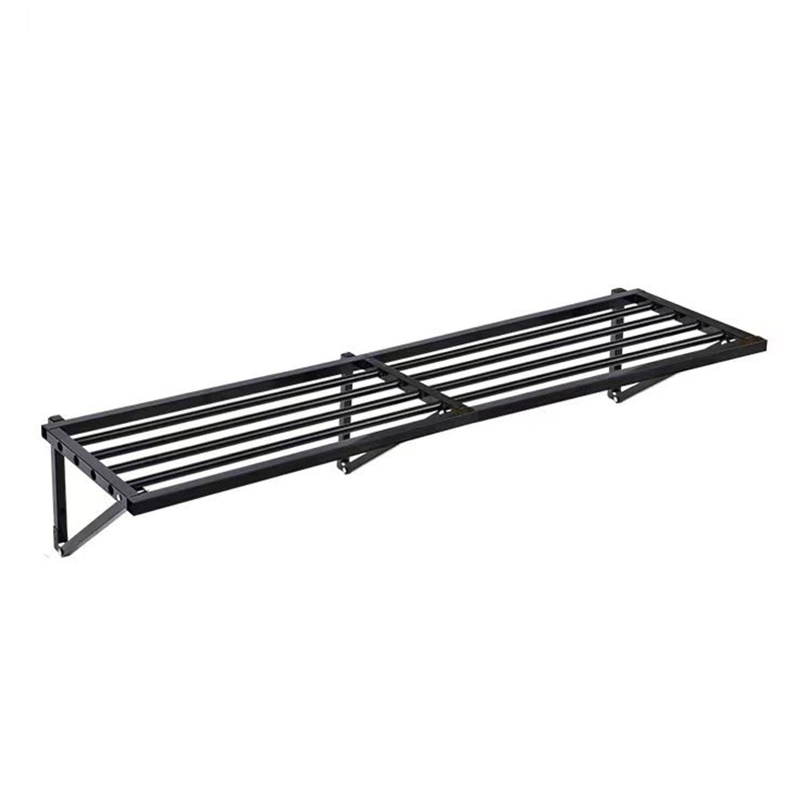 FUDUO-SHUNYI Garage Shelving Wall Mounted Metal Floating Shelf, Heavy Duty Storage Rack Commercial Shelves Tool Organizing Racking,Basement Shop Shed Warehouse Kitchen Pantry Metal Shelving Units