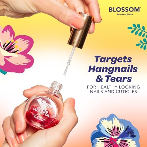 Blossom Hydrating, Moisturizing, Strengthening, Scented Cuticle Oil, Infused with Real Flowers, Made in USA, 0.42 fl. oz, Mandarin Orange — view 3