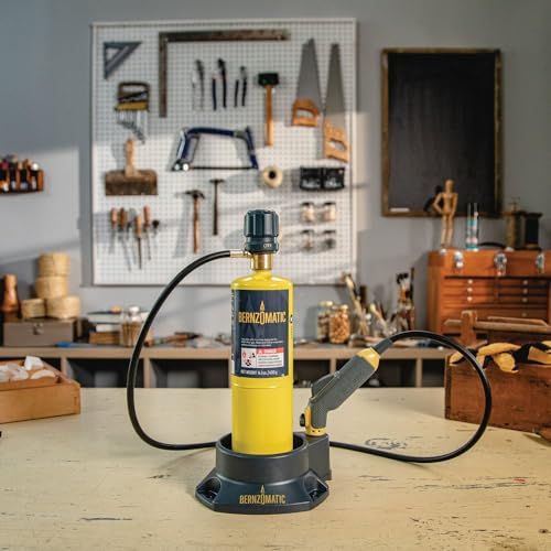 Bernzomatic FirePoint Creator Tool, Precision Flame Hand Torch for use with Bernzomatic MAP-Pro or Propane Fuel (Firepoint Tool + 3 Propane Cylinders)