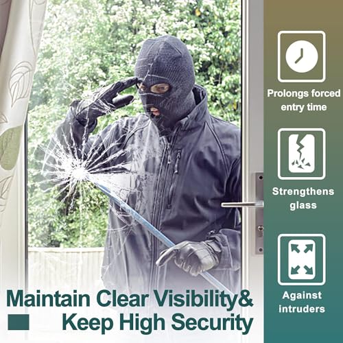NIDOJP película para ventana de seguridad 24x6.5 ft miniatura 4