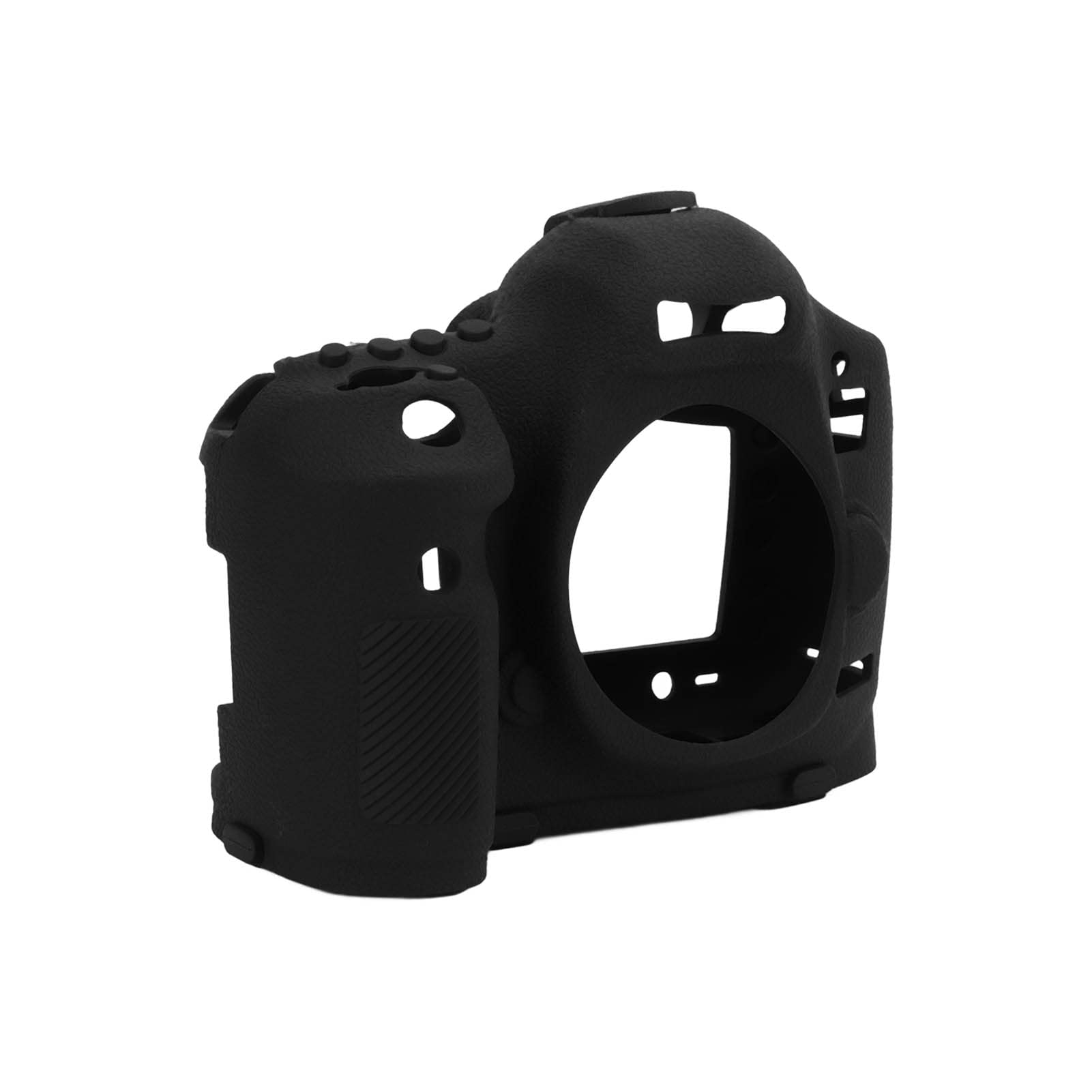 Funda de Silicona para cámara 5D3, Superficie de Textura, Cubierta Protectora Suave, Carcasa del Cuerpo con Funda Base