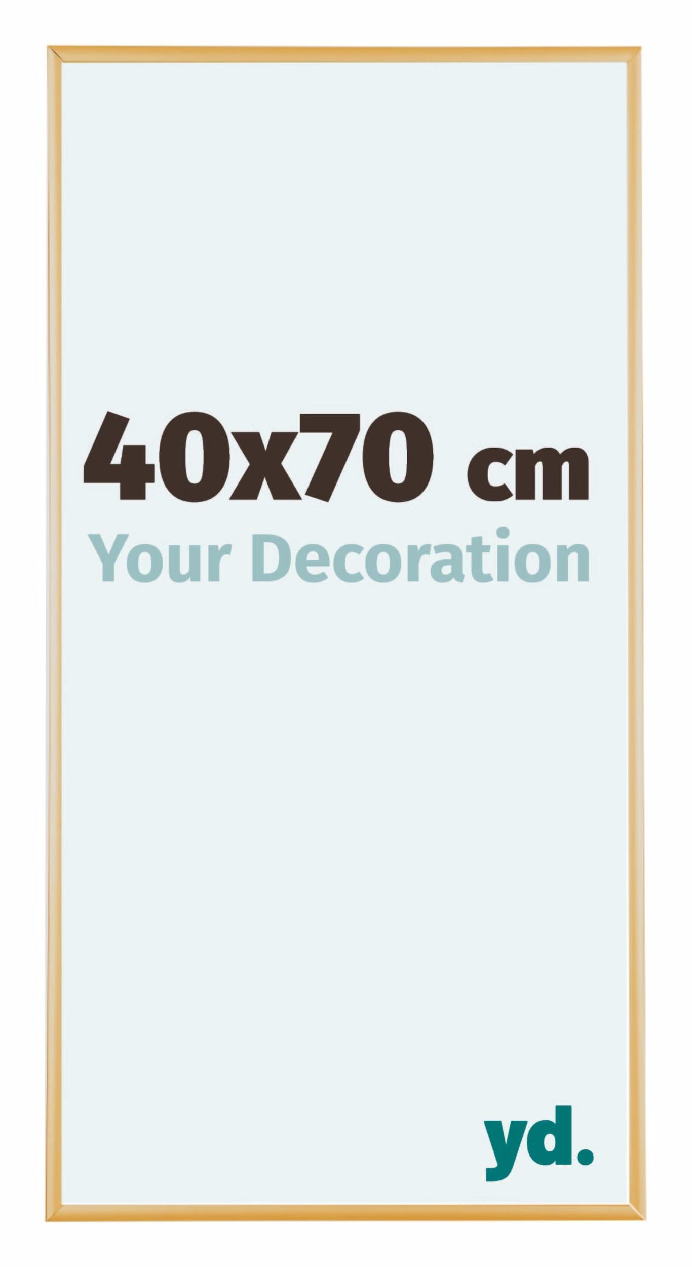 Your Decoration - Picture Frame 40x70 cm - Gold Vintage - Decorative Wall Frame in Aluminium with Antireflection - Frame 40x70 - Kent