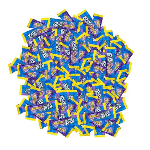 Joly Ranchers Stix Hard Candy Pack - Grape Fruity Flavor - Individually Wrapped Mini Candy Sticks for Independence Day, Holidays, Pool Parties, Birthday, Pinata, Gender Reveal & Pantry (1 lbs)