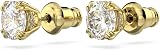 Swarovski Constella Earrings, White Brilliant Cut Crystals in a Gold Tone Plated Setting, from the Constella Collection - 8