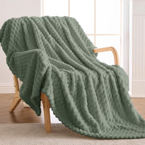 Vielit Kuscheldecke Flauschig 150x200 cm – Ultraweiche Fleecedecke für Couch und Sofa, Warme Wohn- und Kuscheldecke, Leichte Sofadecke, Gemütliche Couchdecke, Atmungsaktiv und Leicht zu pflegen Decke Grün