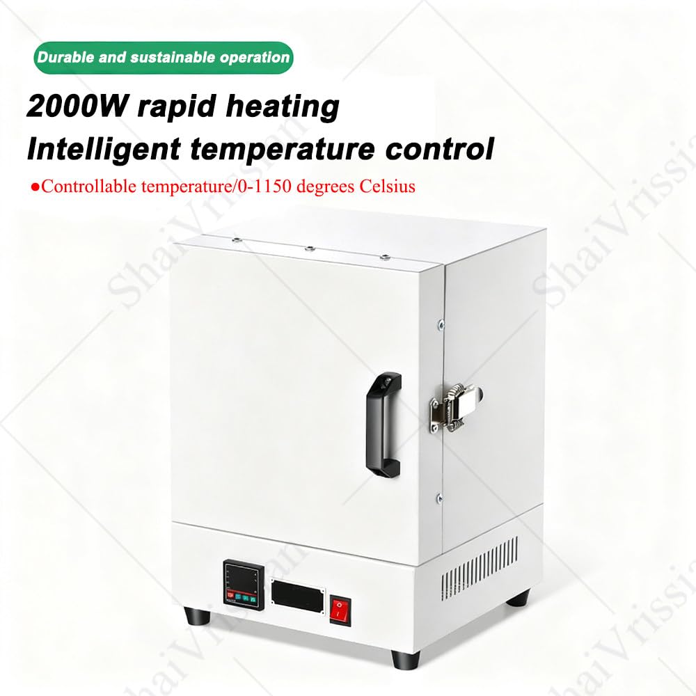 Elektryczny piec do topienia 2000 W,piec do topienia metali,wysokotemperaturowy piec laboratoryjny,maksymalna temperatura 1150°C,do odlewania metali i szkliwień ceramicznych