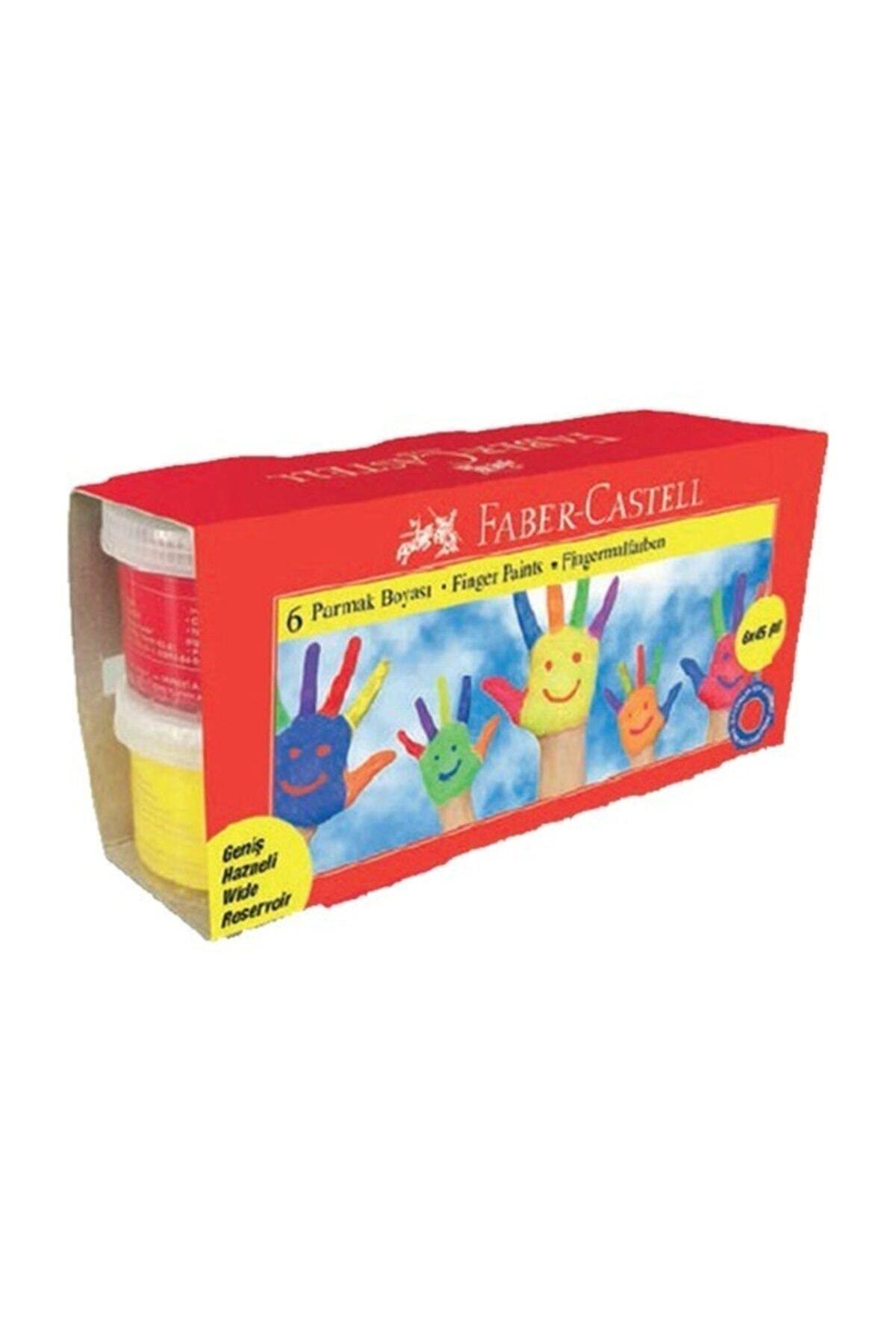 Faber-Castell Pintura para dedos 45 ml, 6 colores