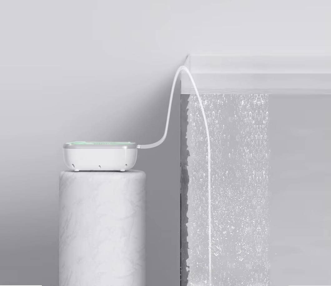 Pompe à air d'aquarium ultra silencieuse 12 W. Double sortie 2 × 5 L/min réglable oxygène mousseur aérateur silencieux pour aquariums marins et d'eau douce et hydroponie.