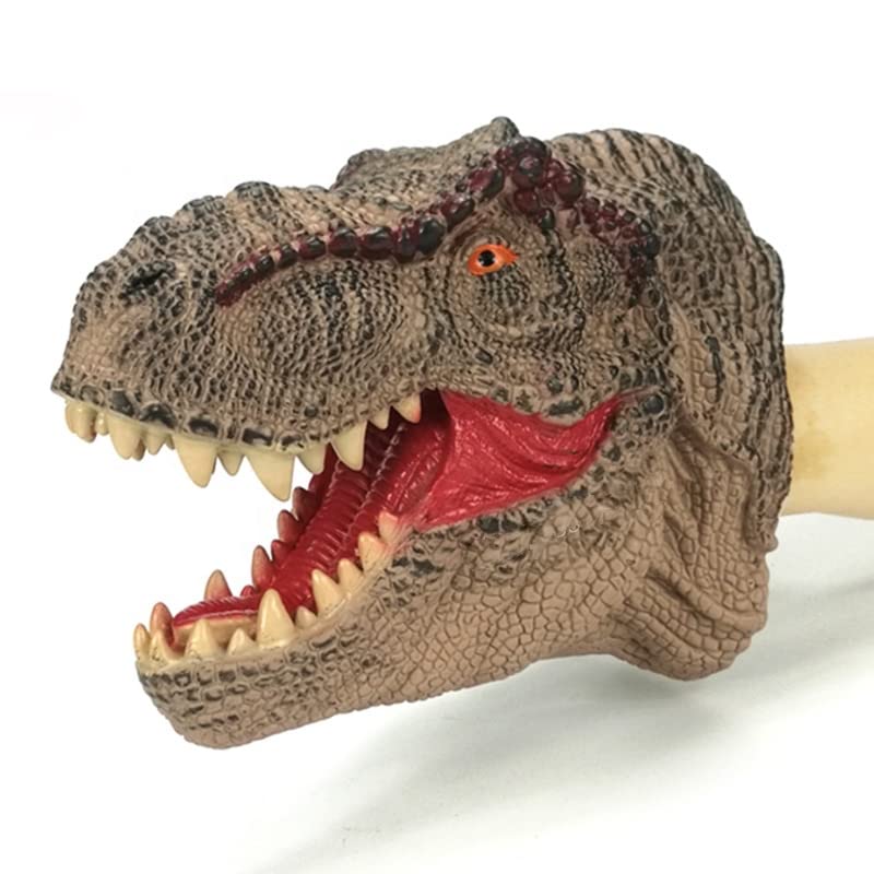 24x7 eMall Dinosaur Hand Puppet Brown T-Rex Toys, Soft Rubber Realistic Raptor Dinosaur Head Tyrannosaurus Rex Brown (B0B1527MG3) Amazon Price History, Amazon Price Tracker