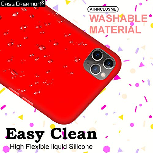 Image of Case Creation Luxurious OG Series for iPhone 11 Pro Max Case Cover,Anti-Dirty Slim Case Frosted Matte Cute Candy TPU Raised Bezel (Splash of Color) Back Cover for Apple iPhone 11 Pro Max -Wine Red