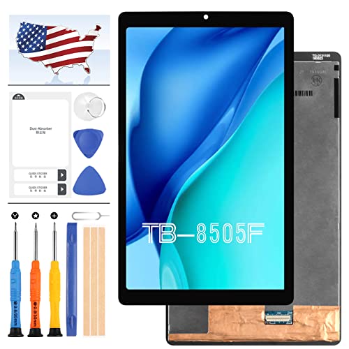 LCD Screen Replacement for Lenovo Tab M8 TB-8505F TB-8505X TB-8505 8 inch LCD Display Touch Panel Digitizer Matrix Full Glass Lens Assembly with Free Tools