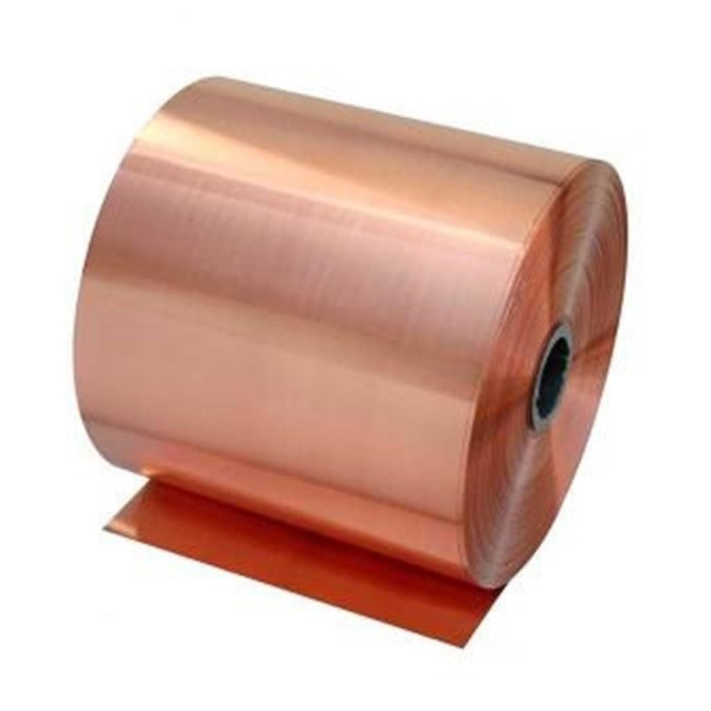Striscia di rame da 1 metro - Foglio di rame con spessore 0,02-0,5 mm for messa a terra, progetti fai-da-te, rotolo conduttivo(0.2x200mm)