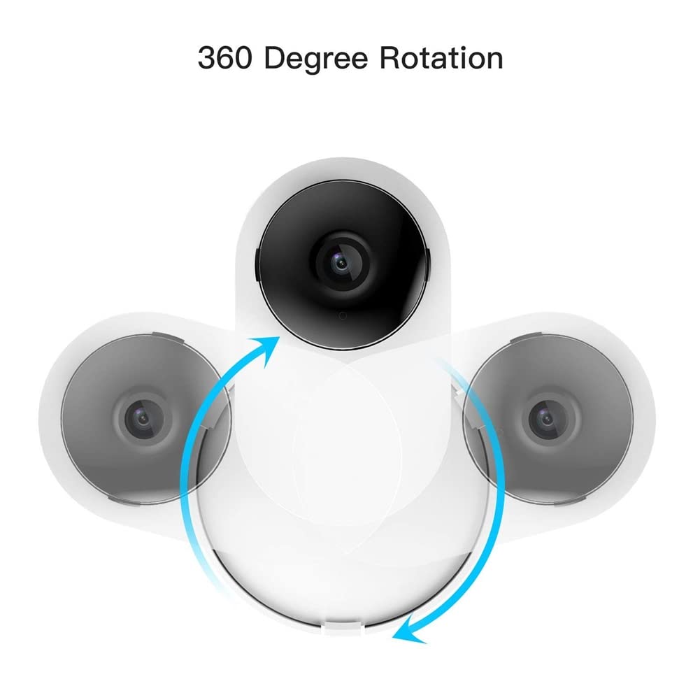 Supporto Da Parete Per Telecamera YI 1080P E Mi Home, Rotazione 360°, Staffa In ABS Con Viti E Adesivi, Per Interni