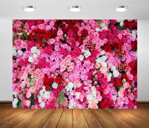 Fondo Fotográfico Floral BELECO 7x5FT Rosa miniatura 1