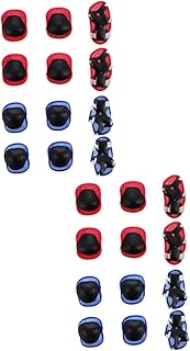 CLISPEED 4 Conjuntos De Equipamento De Patinação Equipamento De Ciclismo Joelheiras Para Crianças Joelheiras De Gel Protetor De Joelho Protetor De Joelho Protetor De Cotovelo Estojo