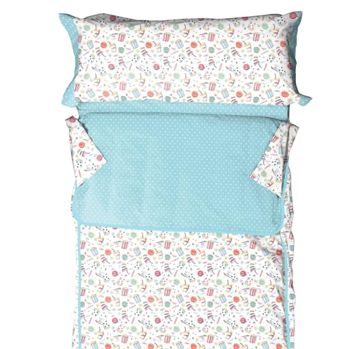 Burrito Blanco | Saco nórdico Infantil, 165 Agua | para Cama de 90 cm (+ Medidas Disponibles) | Saco nórdico Infantil 90 | Cama indivual 90