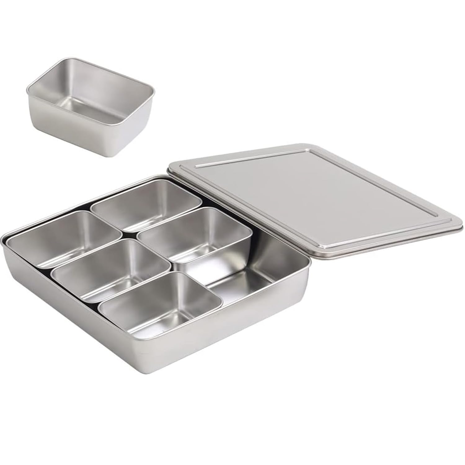 ステンレス製 6コンパートメント バット ステンレス製 バット 6