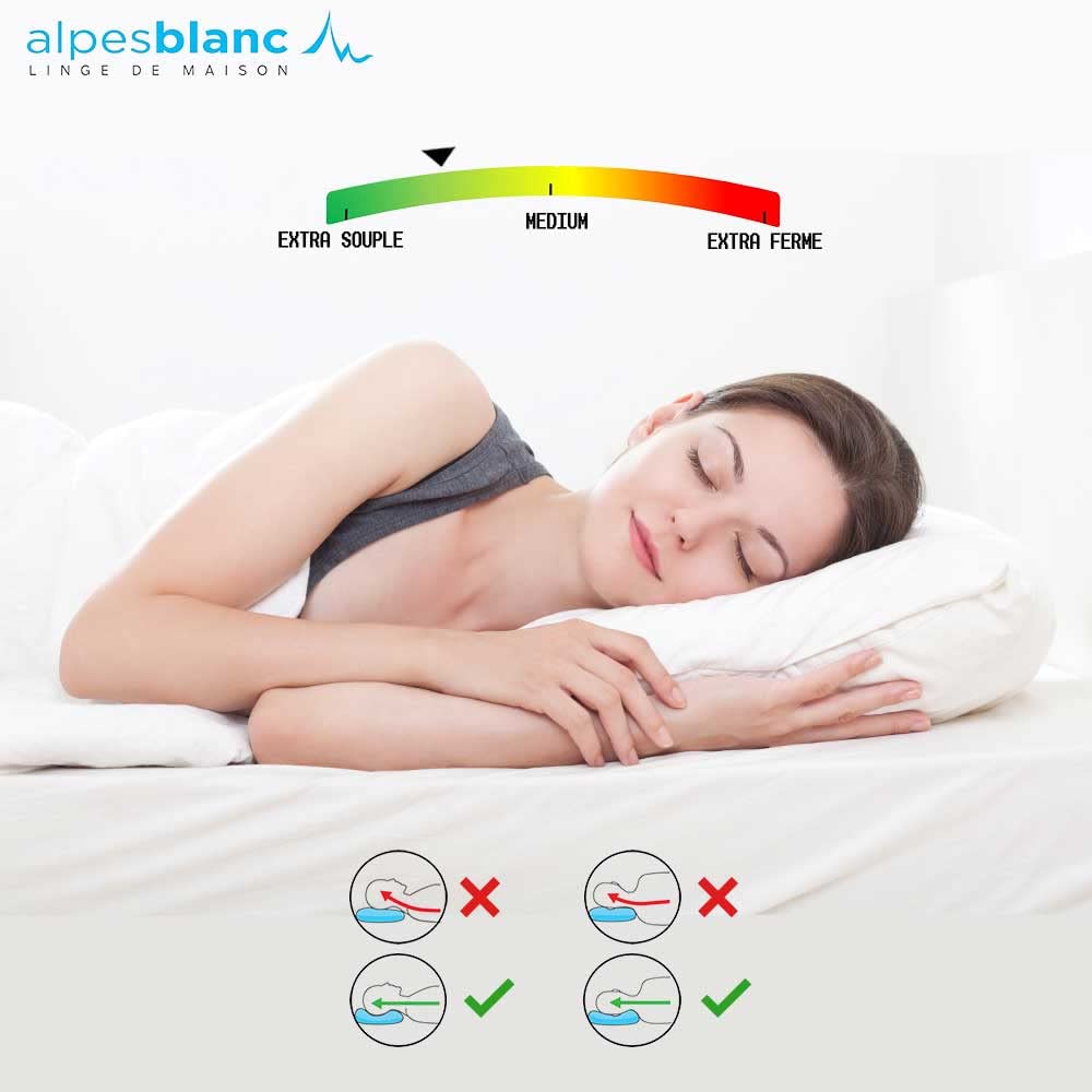 HOMESCAPES - Coppia Di Cuscini In Piuma D'anatra Bianca - Antiacaro - Foto 11