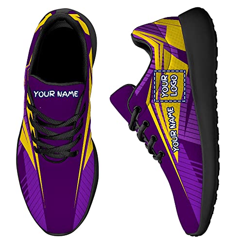 Non Slip Walking Shoes, Custom Sneaker with Your Team Logo/Name,Unisex Lightweight Athletic Gym Running Shoes2
