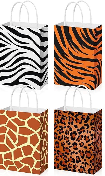 Party Port Animal Theme Paper Return Gift Bags With Handles For Goodies, Birthday, Party Favors (12 Pack, 8.5 X 6.2 X 3.1 In) - Multicolor (B0DBGDZYPG) Amazon Price History, Amazon Price Tracker