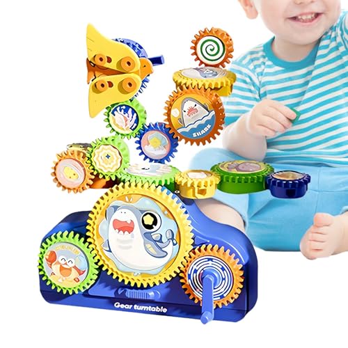 Gears Juguetes | Juego De Construcción Educativa Eléctrica Y Manual - Conjuntos de Construcción con Engranajes - para, Niños y niñas, Estudiantes, Hogar e Interior, Estudiar