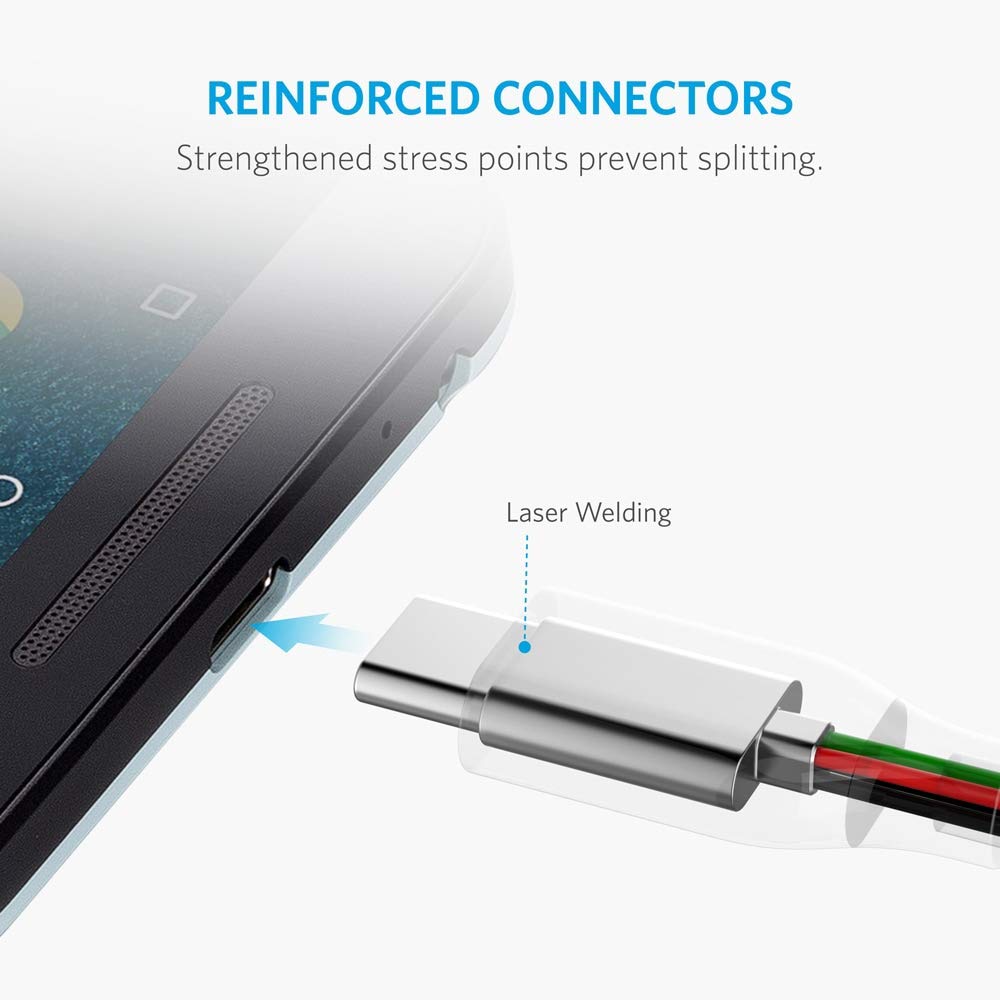 Black Friday Clearance USB Type C Cable, Anker PowerLine+ USB C to USB 3.0 Cable (6ft), High Durability, for Samsung Galaxy Note 8, S8, S8+, S9, S10, Sony XZ, LG V20 G5 G6, HTC 10, Xiaomi 5 and More.