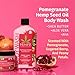 Hempz Body Wash - Pomegranate - Hydrating for Sensitive Skin, Scented, Exfoliating with Shea Butter, Pure Hemp Seed Oil, and Algae for Sensitive Skin - 17 fl oz